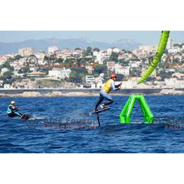 Formula Kite in Sailing Regatta in Marseille at Paris 2024 Summer Olympic Games, France on August 8, 2024 