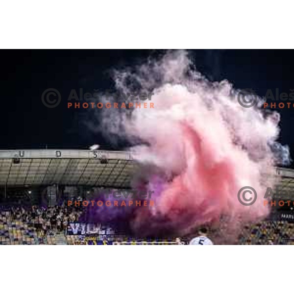 Maribor supporters Viole during Prva liga Telemach 2024/25 football match between Maribor and Mura in Ljudski vrt, Maribor, Slovenia on August 11, 2024. Photo: Jure Banfi