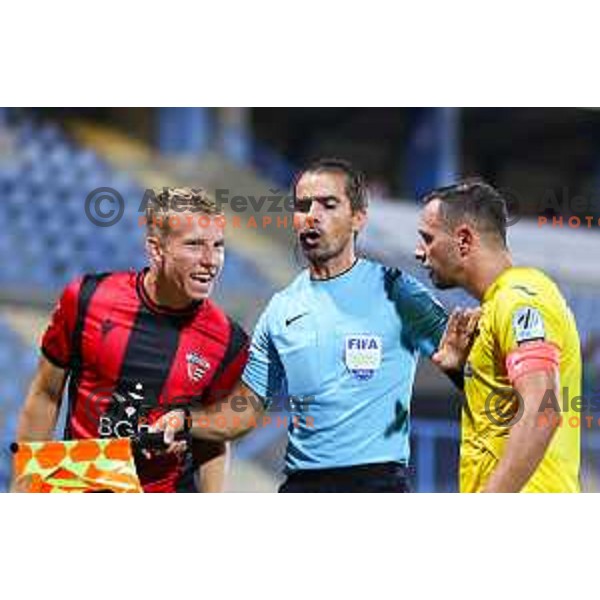in action during Prva liga Telemach 2024/25 football match between Primorje and Domzale in Nova Gorica, Slovenia on August 16, 2024