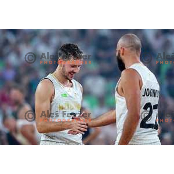 Nebojsa Joklsimovic and Goran Dragic, NBA and Slovenia National team star during The Night of the Dragon in Arena Stozice, Ljubljana, Slovenia on August 24, 2024