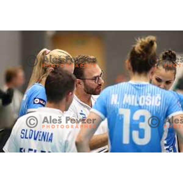 Alessandro Orefice, head coach of Slovenia during CEV Women’s EuroVolley 2026 Qualifiers match between Slovenia and Israel in Ljubljana, Slovenia on August 27, 2024
