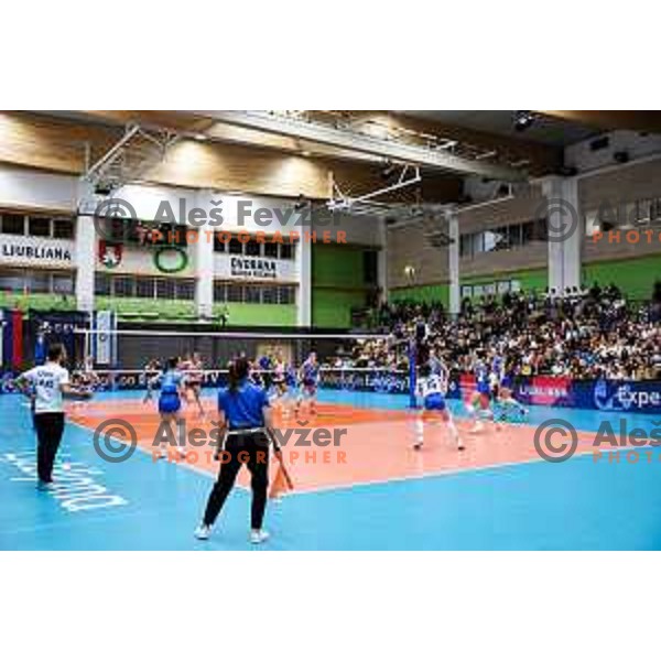 in action during CEV Women’s EuroVolley 2026 Qualifiers between Slovenia and Israel in Ljubljana, Slovenia on August 27, 2024