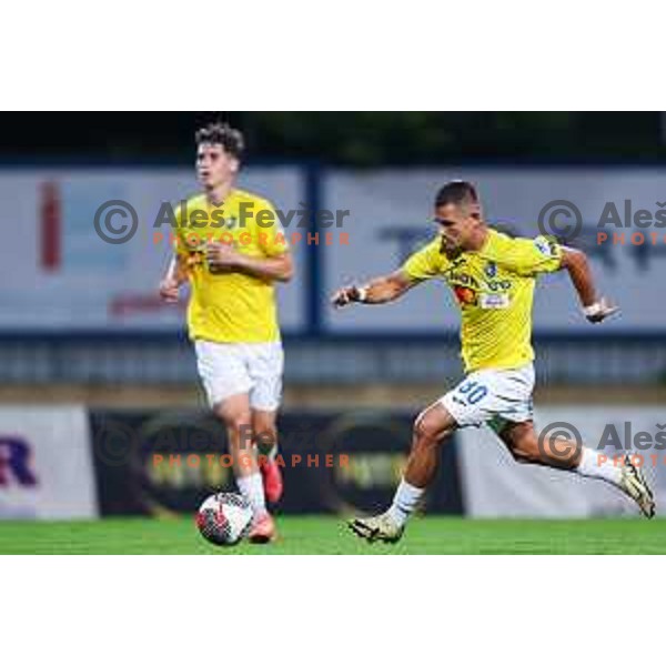 Jakoslav Stankovic in action during Prva liga Telemach 2024/25 football match between Radomlje and Bravo Kostel in Domzale, Slovenia on August 31, 2024