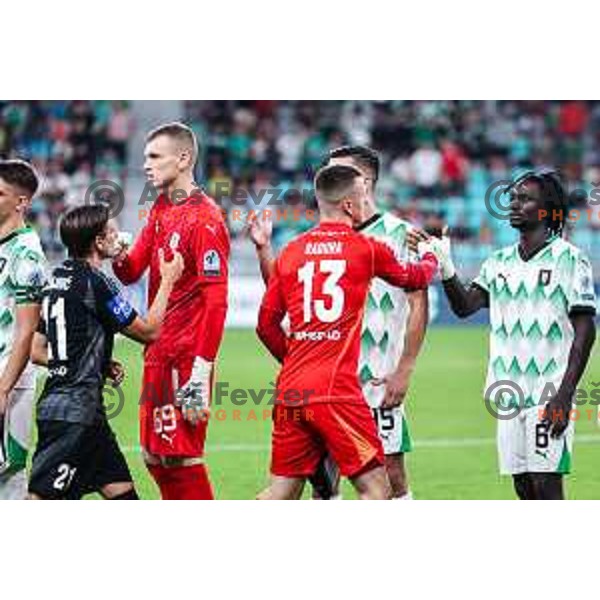 Florijan Raduha in action during Prva liga Telemach 2024/25 football match between Olimpija and Mura in SRC Stozice, Ljubljana, Slovenia on September 1, 2024