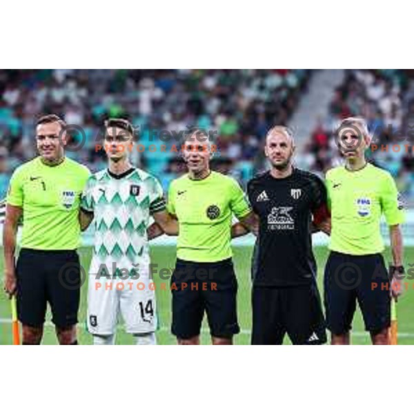 in action during Prva liga Telemach 2024/25 football match between Olimpija and Mura in SRC Stozice, Ljubljana, Slovenia on September 1, 2024