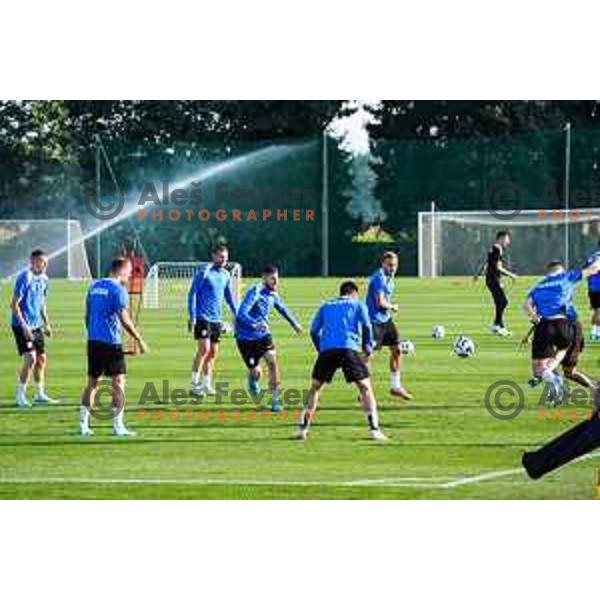 Practice session of Slovenia Football team, Brdo pri Kranju, Slovenia on September 3, 2024