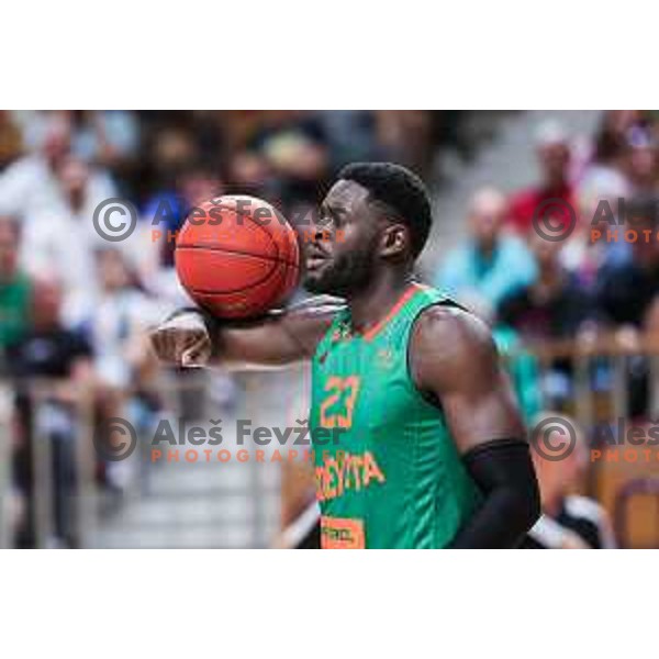 in action during Euroleague Stars Basketball Tournament match between Cedevita Olimpija (SLO) and Panathinaikos (GRE) in Tivoli Hall, Ljubljana, Slovenia on September 6, 2024