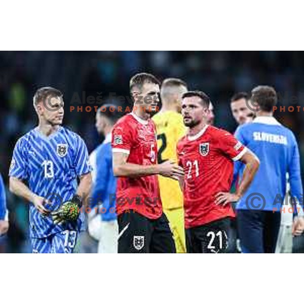 In action during UEFA Nations League football match between Slovenia and Austria in SRC Stozice, Ljubljana, Slovenia on September 6, 2024