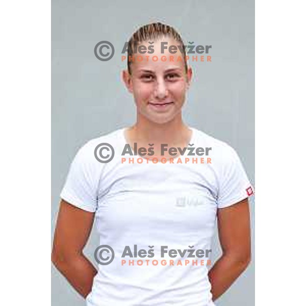Alja Senica at WTA Zavarovalnica Sava Slovenia Open draw and press conference in Hala Tivoli, Ljubljana, Slovenia on September 8, 2024