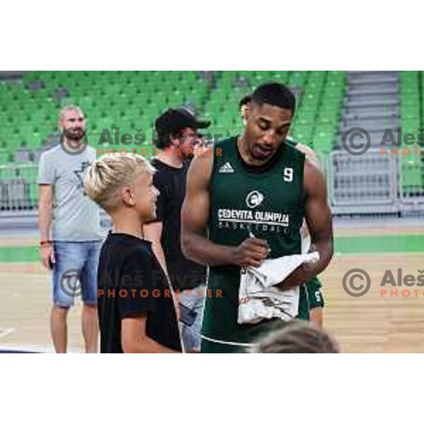 Open practice of Cedevita Olimpija and meeting with the fans in Ljubljana, Slovenia on September 10, 2024