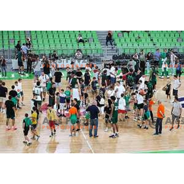 Open practice of Cedevita Olimpija and meeting with the fans in Ljubljana, Slovenia on September 10, 2024