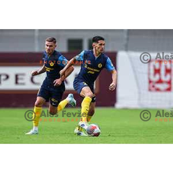 Juan Jose Nieto in action during Prva Liga Telemach 2024/25 football match between Celje and Nafta 1903 in Celje, Slovenia on September 15, 2024