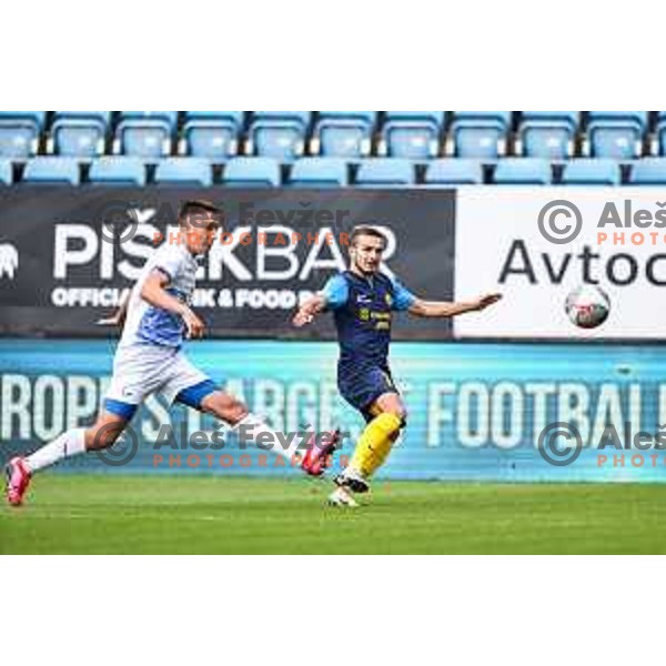 Ivan Brnic in action during Prva Liga Telemach 2024/25 football match between Celje and Nafta 1903 in Celje, Slovenia on September 15, 2024