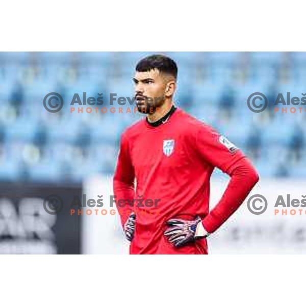 Zan Mauricio in action during Prva Liga Telemach 2024/25 football match between Celje and Nafta 1903 in Celje, Slovenia on September 15, 2024