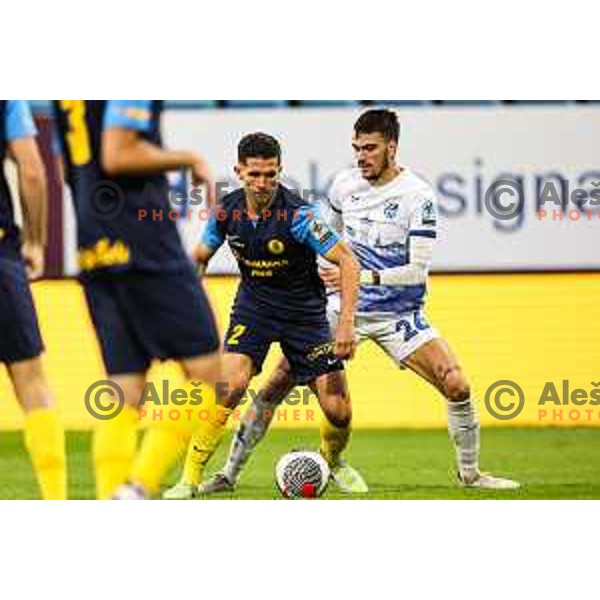 Juan Jose Nieto in action during Prva Liga Telemach 2024/25 football match between Celje and Nafta 1903 in Celje, Slovenia on September 15, 2024