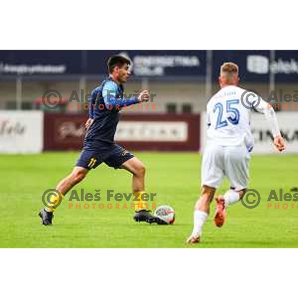 Svit Seslar in action during Prva Liga Telemach 2024/25 football match between Celje and Nafta 1903 in Celje, Slovenia on September 15, 2024