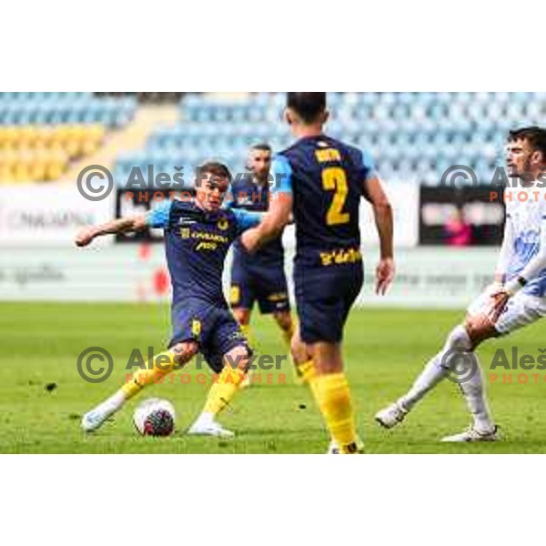 Luka Bobicanec in action during Prva Liga Telemach 2024/25 football match between Celje and Nafta 1903 in Celje, Slovenia on September 15, 2024