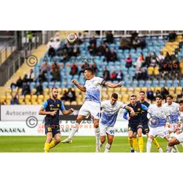 In action during Prva Liga Telemach 2024/25 football match between Celje and Nafta 1903 in Celje, Slovenia on September 15, 2024