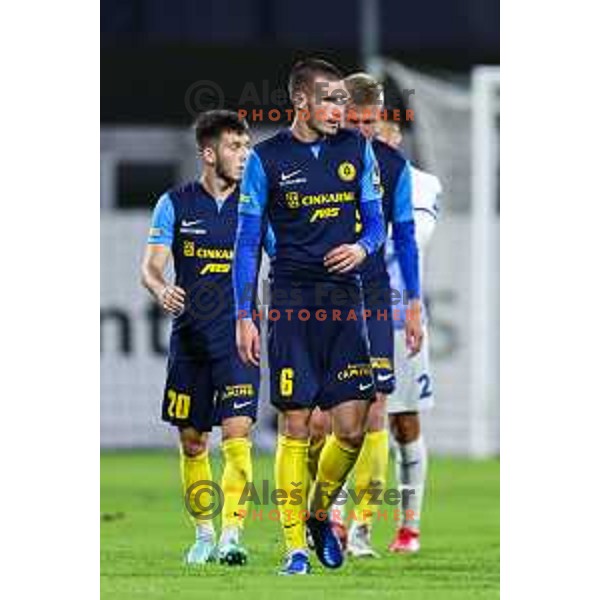 In action during Prva Liga Telemach 2024/25 football match between Celje and Nafta 1903 in Celje, Slovenia on September 15, 2024