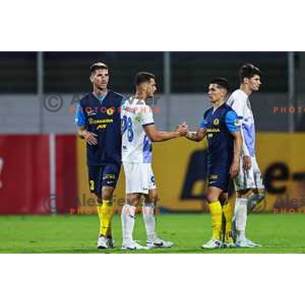 In action during Prva Liga Telemach 2024/25 football match between Celje and Nafta 1903 in Celje, Slovenia on September 15, 2024