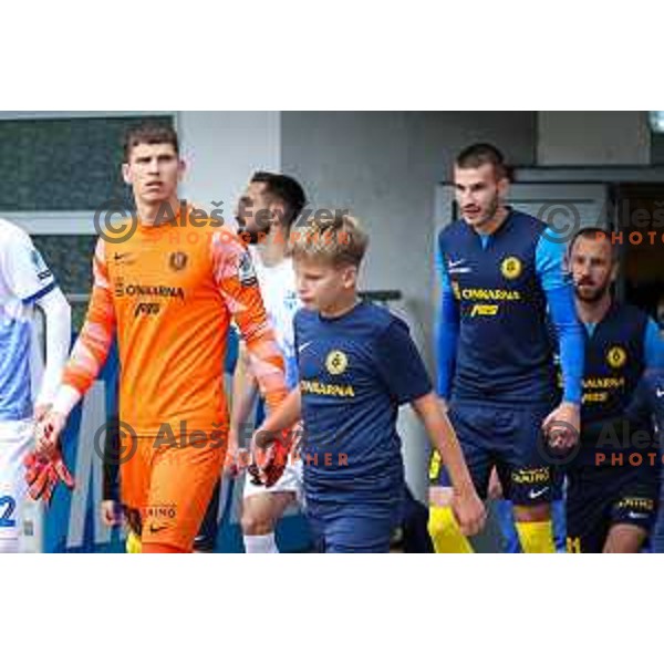 Lovro Stubljar in action during Prva Liga Telemach 2024/25 football match between Celje and Nafta 1903 in Celje, Slovenia on September 15, 2024
