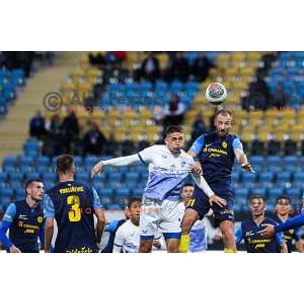 In action during Prva Liga Telemach 2024/25 football match between Celje and Nafta 1903 in Celje, Slovenia on September 15, 2024