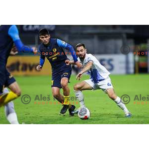 Svit Seslar in action during Prva Liga Telemach 2024/25 football match between Celje and Nafta 1903 in Celje, Slovenia on September 15, 2024