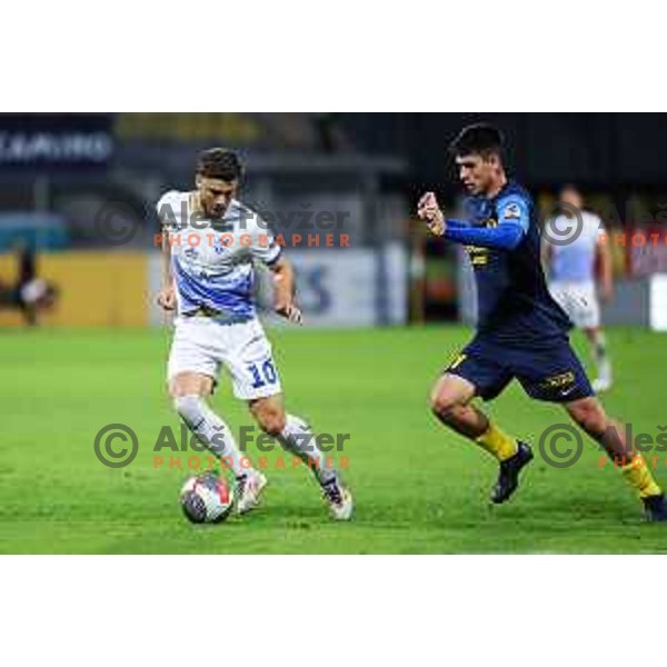 Svit Seslar in action during Prva Liga Telemach 2024/25 football match between Celje and Nafta 1903 in Celje, Slovenia on September 15, 2024