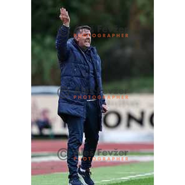 Dejan Doncic, head coach of Domzale during Prva Liga Telemach 2024/25 football match between Bravo Kostel and Domzale in Ljubljana, Slovenia on September 15, 2024