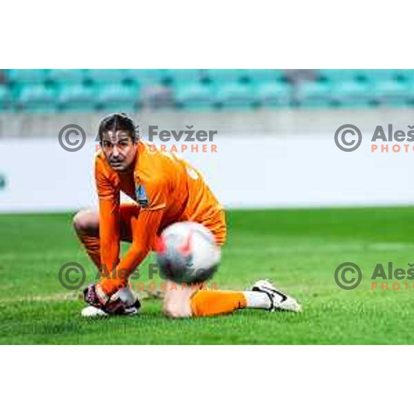 Matija Orbanic in action during Prva liga Telemach 2024/2025 football match between Olimpija and Bravo Kostel in Ljubljana, Slovenia on September 21, 2024
