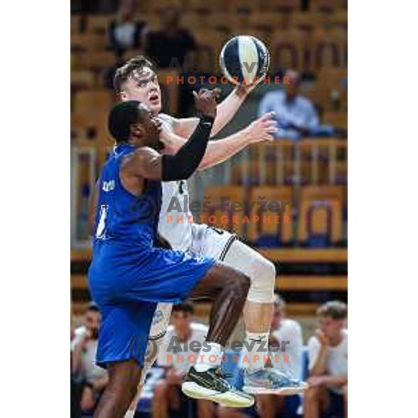 In action during OTP Bank League match between Ilirija and Rogaska in Ljubljana, Slovenia on September 27, 2024