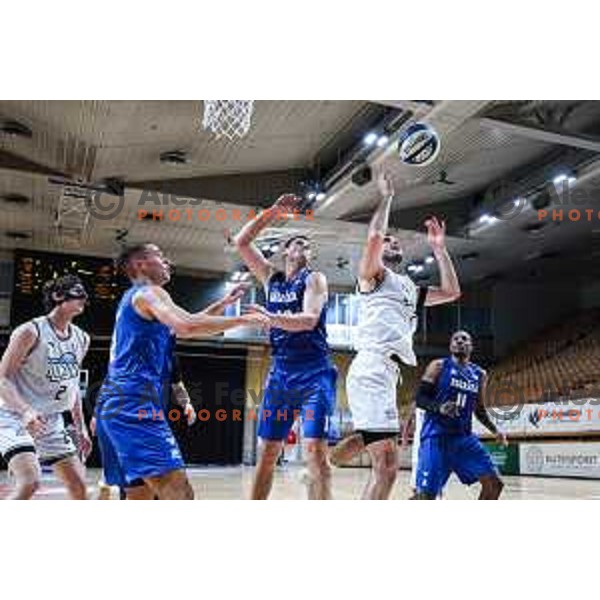 In action during OTP Bank League match between Ilirija and Rogaska in Ljubljana, Slovenia on September 27, 2024