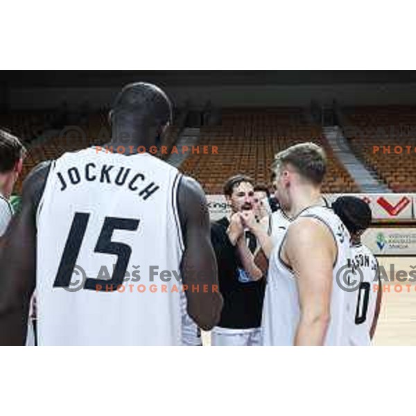 In action during OTP Bank League match between Ilirija and Rogaska in Ljubljana, Slovenia on September 27, 2024