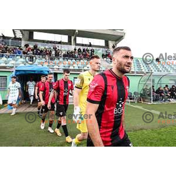 In action during Prva liga Telemach 2024/2025 football match between Primorje and Olimpija in Ajdovscina, Slovenia on September 28, 2024