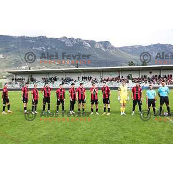 In action during Prva liga Telemach 2024/2025 football match between Primorje and Olimpija in Ajdovscina, Slovenia on September 28, 2024