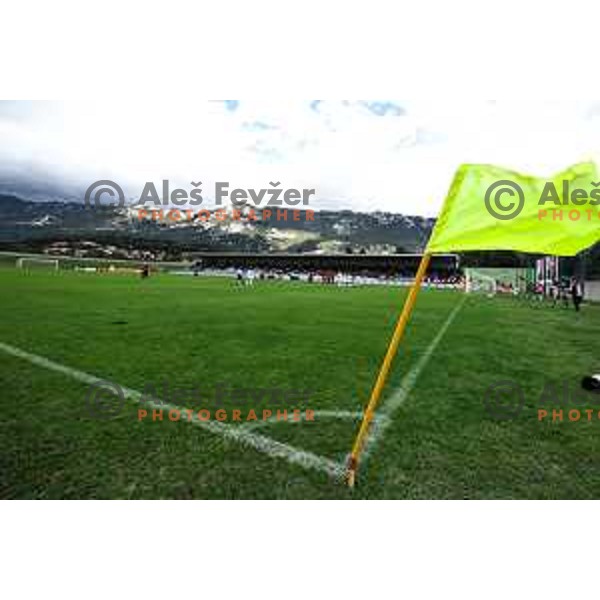 In action during Prva liga Telemach 2024/2025 football match between Primorje and Olimpija in Ajdovscina, Slovenia on September 28, 2024