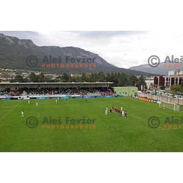 In action during Prva liga Telemach 2024/2025 football match between Primorje and Olimpija in Ajdovscina, Slovenia on September 28, 2024