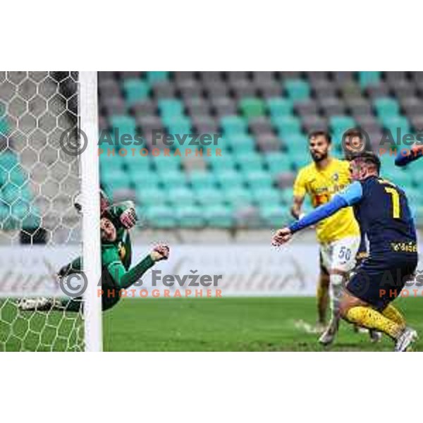 Aljosa Matko in action during Prva liga Telemach 2024/2025 football match between Bravo Kostel and Celje in Ljubljana on September 28, 2024
