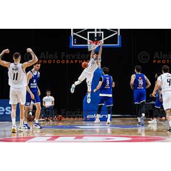 Anej Orel of KK Ilirija in action during ABA 2 league 2024/25 basketball match between Iliriija and Borac in Hala Tivoli, Slovenia, 1st October 2024. Photo: Grega Valancic / alesfevzer.com