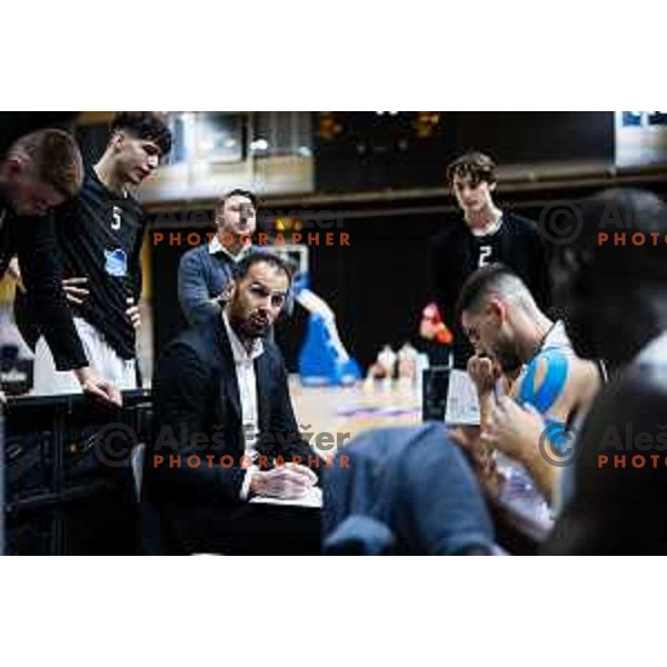 Stipe Modric head coach of KK Ilirija in action during ABA 2 league 2024/25 basketball match between Iliriija and Borac in Hala Tivoli, Slovenia, 1st October 2024. Photo: Grega Valancic / alesfevzer.com