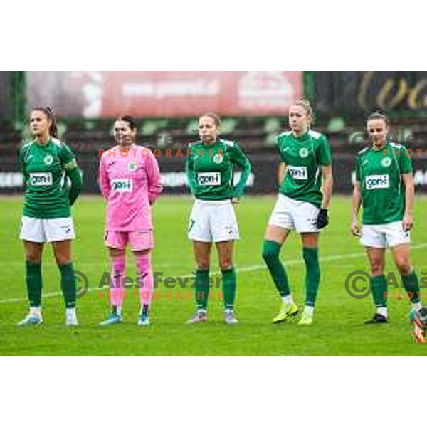 In action during Slovenian Women’s Football Cup match between ZNK Olimpija and ZNK Mura Nona in Ljubljana, Slovenia on October 3, 2024.