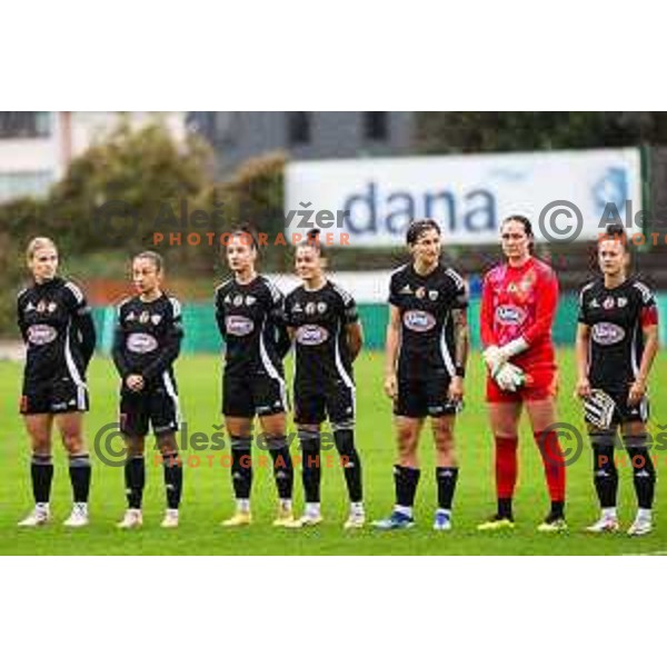 In action during Slovenian Women’s Football Cup match between ZNK Olimpija and ZNK Mura Nona in Ljubljana, Slovenia on October 3, 2024.