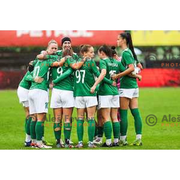 In action during Slovenian Women’s Football Cup match between ZNK Olimpija and ZNK Mura Nona in Ljubljana, Slovenia on October 3, 2024.