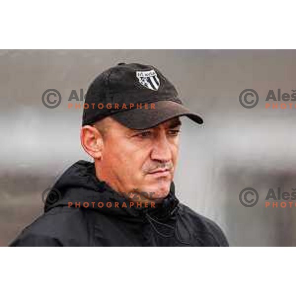 Vladimir Kokol during Slovenian Women’s Football Cup match between ZNK Olimpija and ZNK Mura Nona in Ljubljana, Slovenia on October 3, 2024.