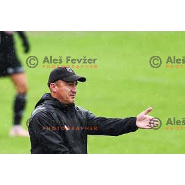 Vladimir Kokol during Slovenian Women’s Football Cup match between ZNK Olimpija and ZNK Mura Nona in Ljubljana, Slovenia on October 3, 2024.