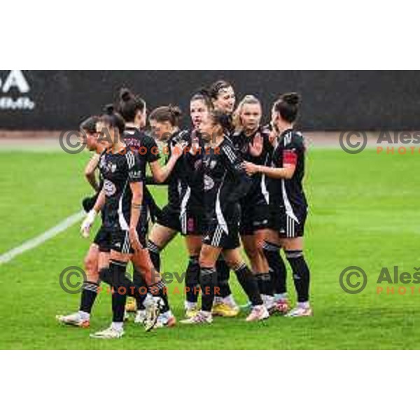 In action during Slovenian Women’s Football Cup match between ZNK Olimpija and ZNK Mura Nona in Ljubljana, Slovenia on October 3, 2024.