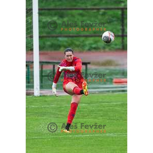 In action during Slovenian Women’s Football Cup match between ZNK Olimpija and ZNK Mura Nona in Ljubljana, Slovenia on October 3, 2024.
