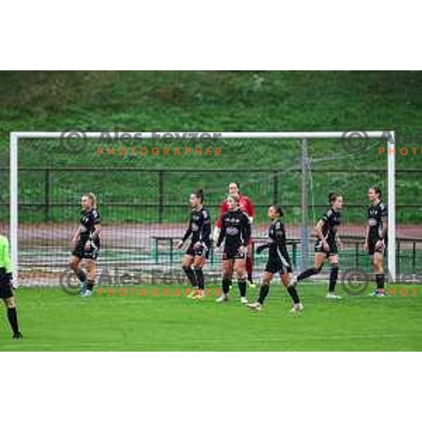 In action during Slovenian Women’s Football Cup match between ZNK Olimpija and ZNK Mura Nona in Ljubljana, Slovenia on October 3, 2024.