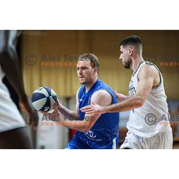 In action during OTP Bank League match between Ilirija and Terme Olimia Podcetrtek in Ljubljana, Slovenia on October 11, 2024