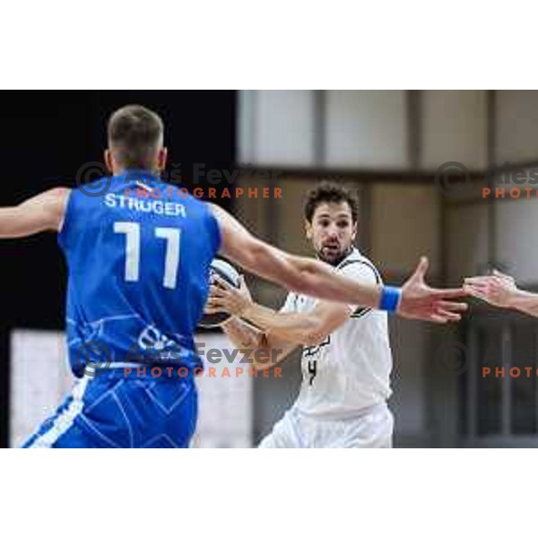 In action during OTP Bank League match between Ilirija and Terme Olimia Podcetrtek in Ljubljana, Slovenia on October 11, 2024